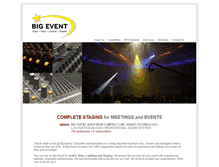 Tablet Screenshot of bigeventpros.com